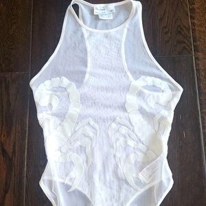 Gorgeous sheer mesh Scorpion bodysuit